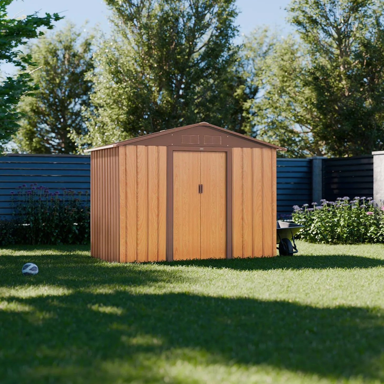 Abrigo de jardim com kit de ancoragem 2,71m²