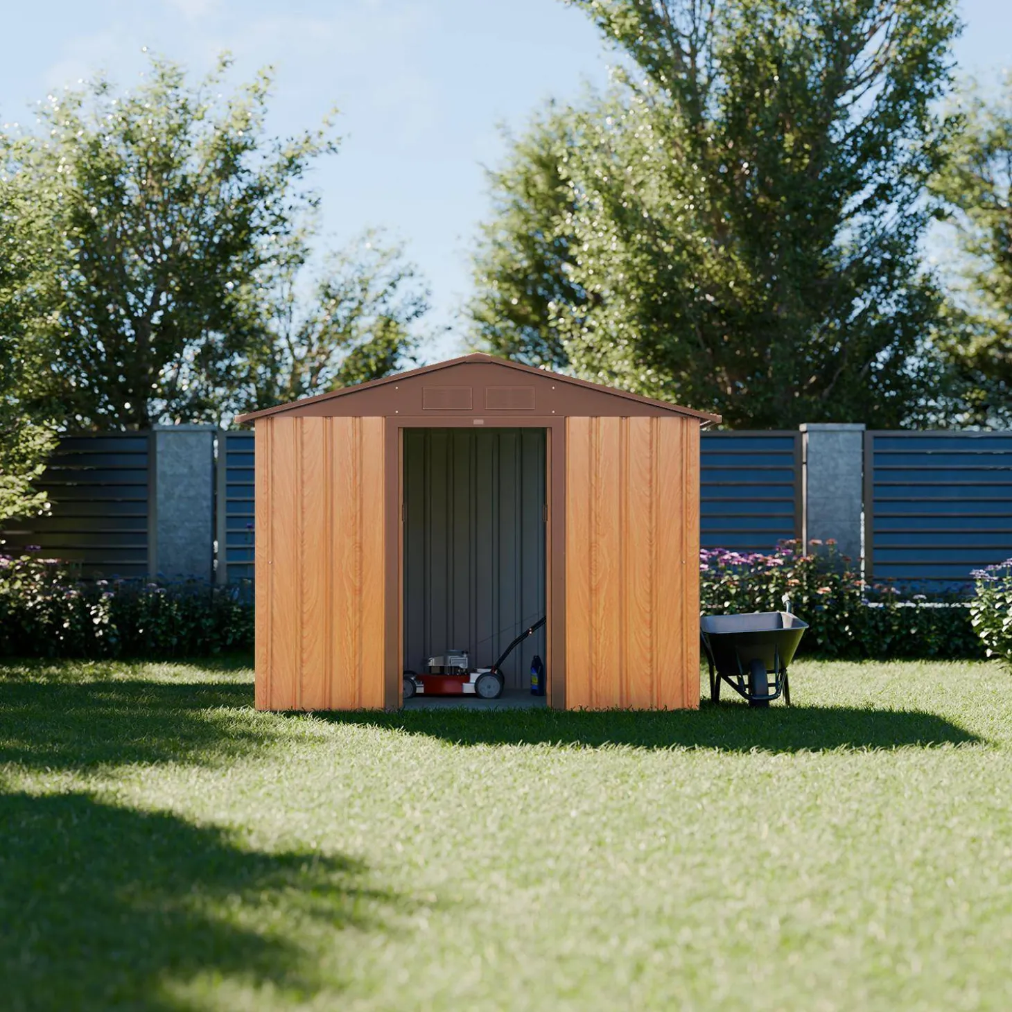Abrigo de jardim com kit de ancoragem 2,71m²