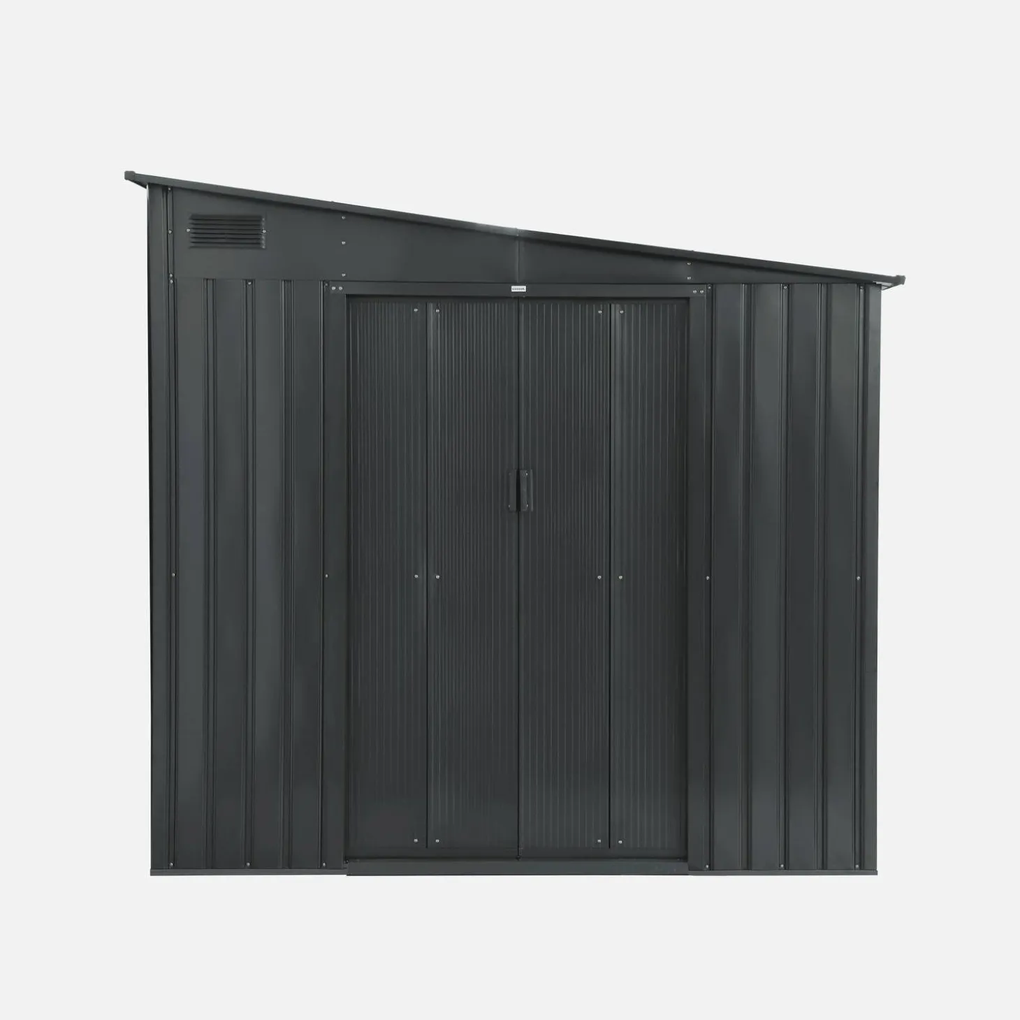 Abrigo de jardim em metal acoplável com kit de ancoragem, 5.5m²
