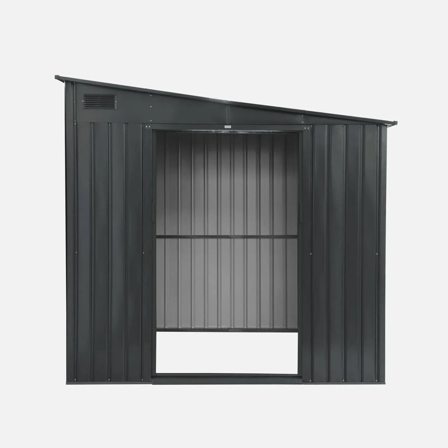Abrigo de jardim em metal acoplável com kit de ancoragem, 5.5m²