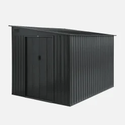 Abrigo de jardim em metal acoplável com kit de ancoragem, 5.5m²