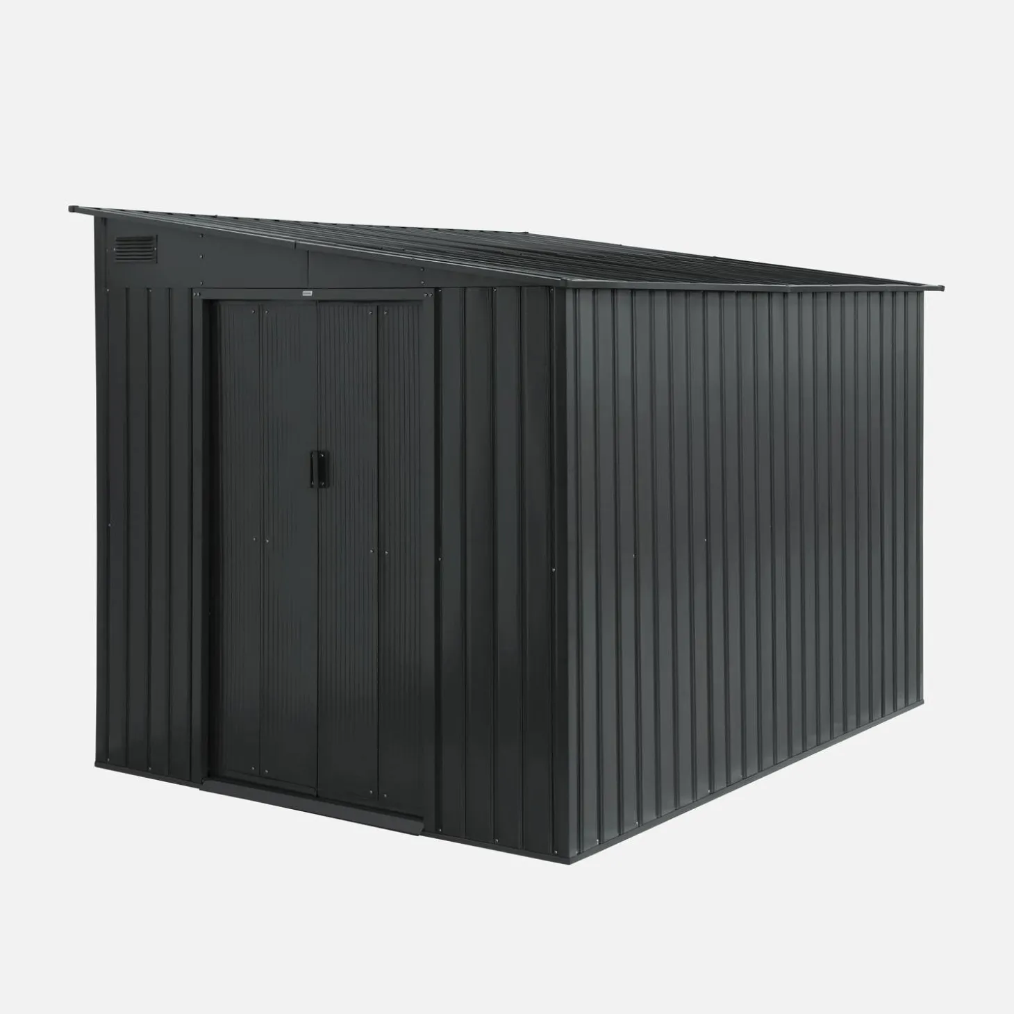 Abrigo de jardim em metal acoplável com kit de ancoragem, 5.5m²