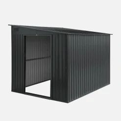 Abrigo de jardim em metal acoplável com kit de ancoragem, 5.5m²