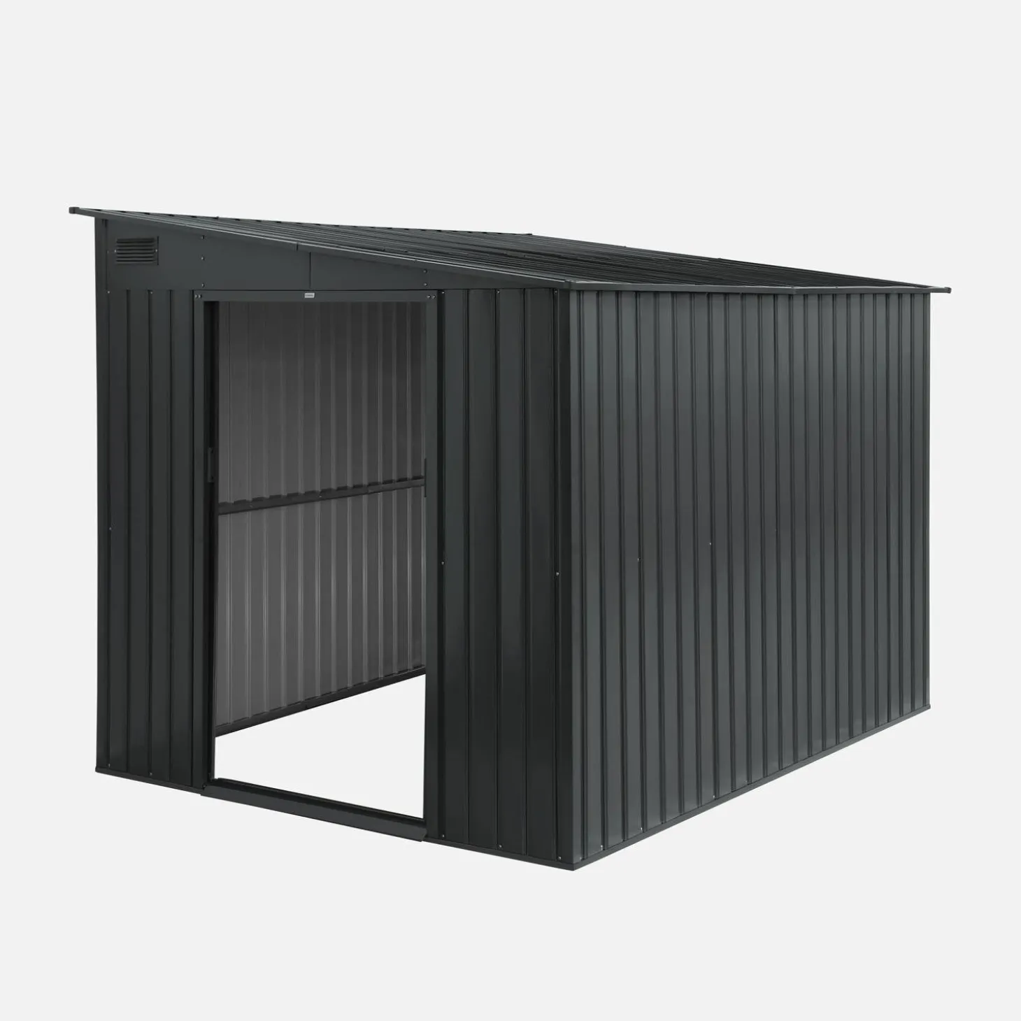 Abrigo de jardim em metal acoplável com kit de ancoragem, 5.5m²