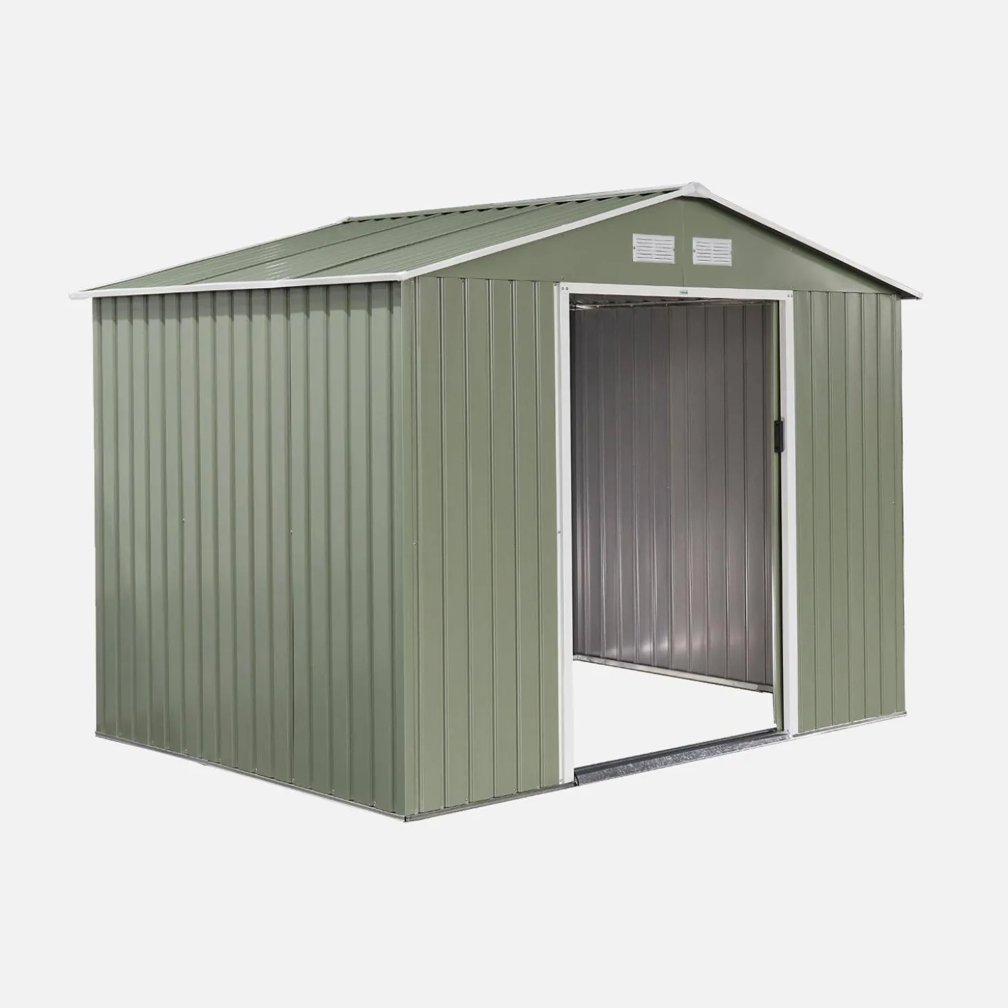 Abrigo de jardim em metal com kit de ancoragem 5,29m²