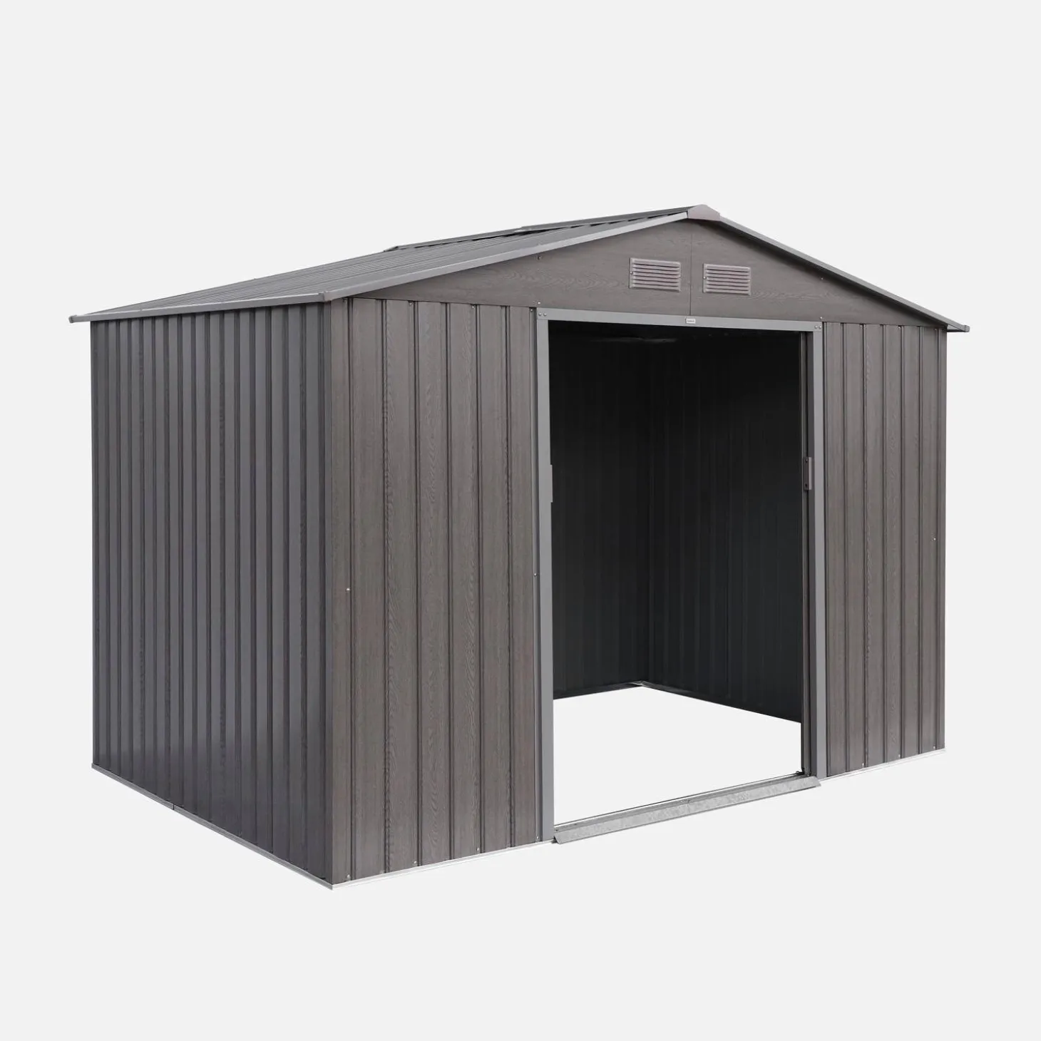 Abrigo de jardim em metal com kit de ancoragem 5,29m²