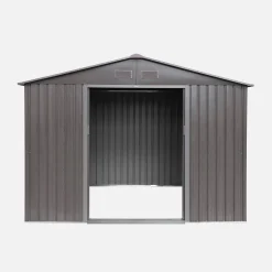 Abrigo de jardim em metal com kit de ancoragem 5,29m²