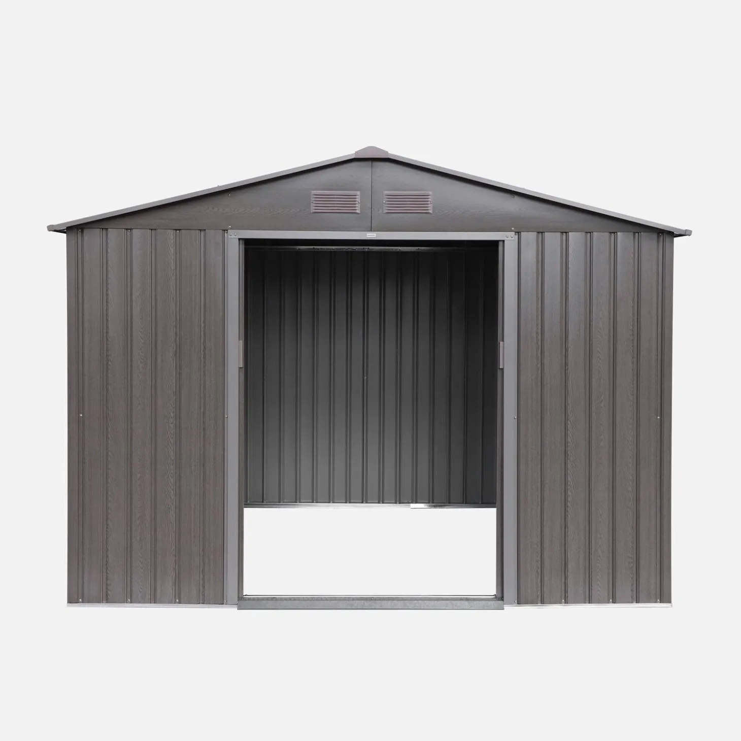 Abrigo de jardim em metal com kit de ancoragem 5,29m²