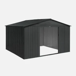 Abrigo de jardim em metal com kit de ancoragem, 10.85m²