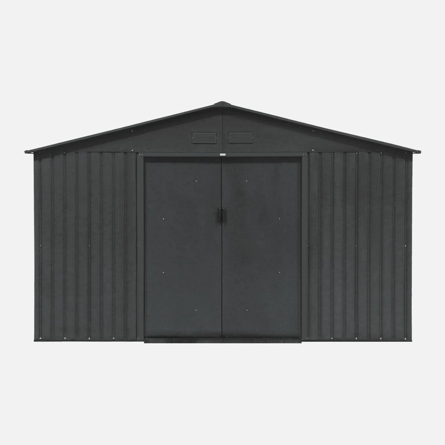 Abrigo de jardim em metal com kit de ancoragem, 10.85m²