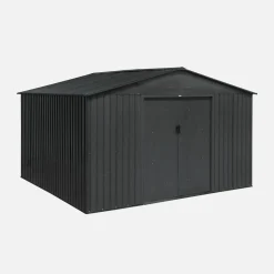 Abrigo de jardim em metal com kit de ancoragem, 10.85m²