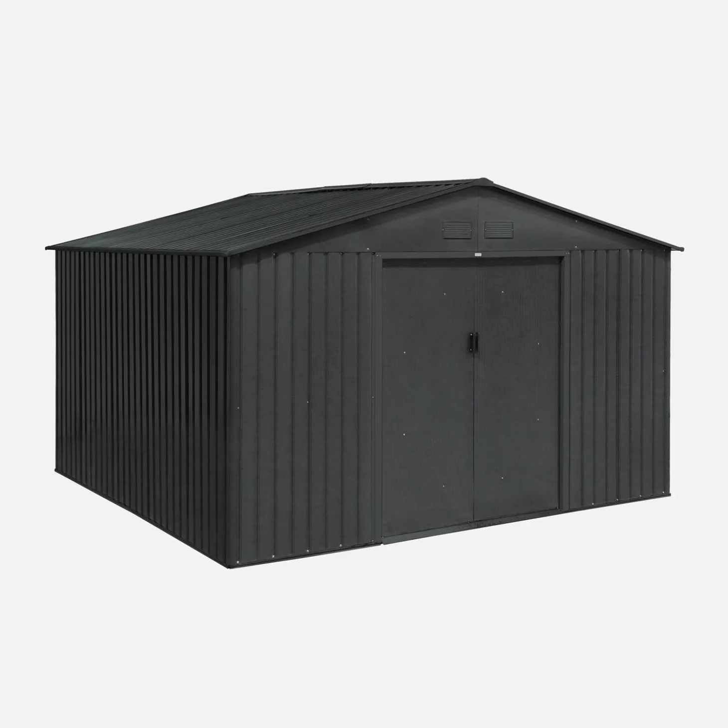 Abrigo de jardim em metal com kit de ancoragem, 10.85m²