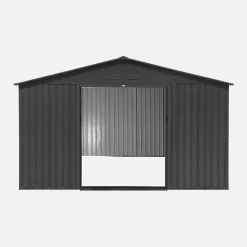 Abrigo de jardim em metal com kit de ancoragem, 10.85m²