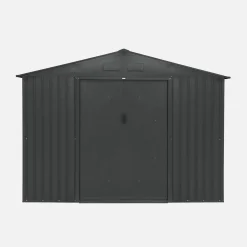 Abrigo de jardim em metal com kit de ancoragem, 8,95m²