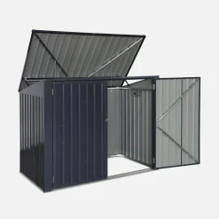 Abrigo duplo para caixote do lixo 1.75m²