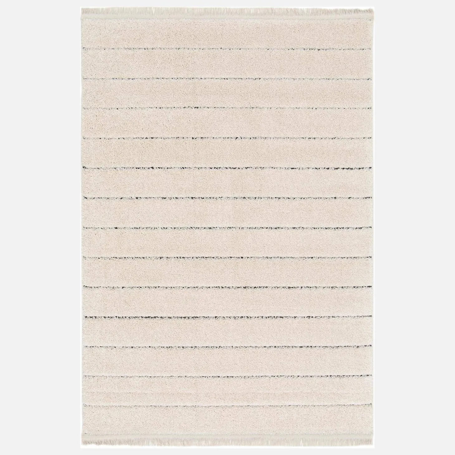 Alcatifa de interior, padrão de linhas paralelas, creme