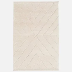 Alcatifa interior tufada em creme com relevo claro