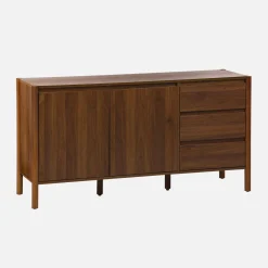 Aparador de 2 portas e 3 gavetas, 150cm