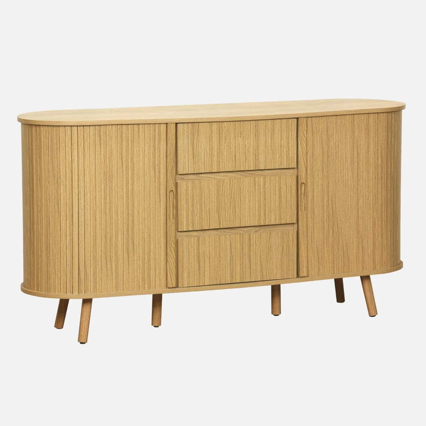 Aparador escandinavo, 3 gavetas, 150cm