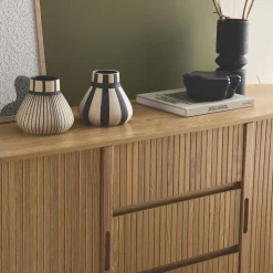 Aparador escandinavo, 3 gavetas, 150cm