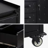 Armário baixo de armazenamento para garagem com 4 gavetas e uma porta