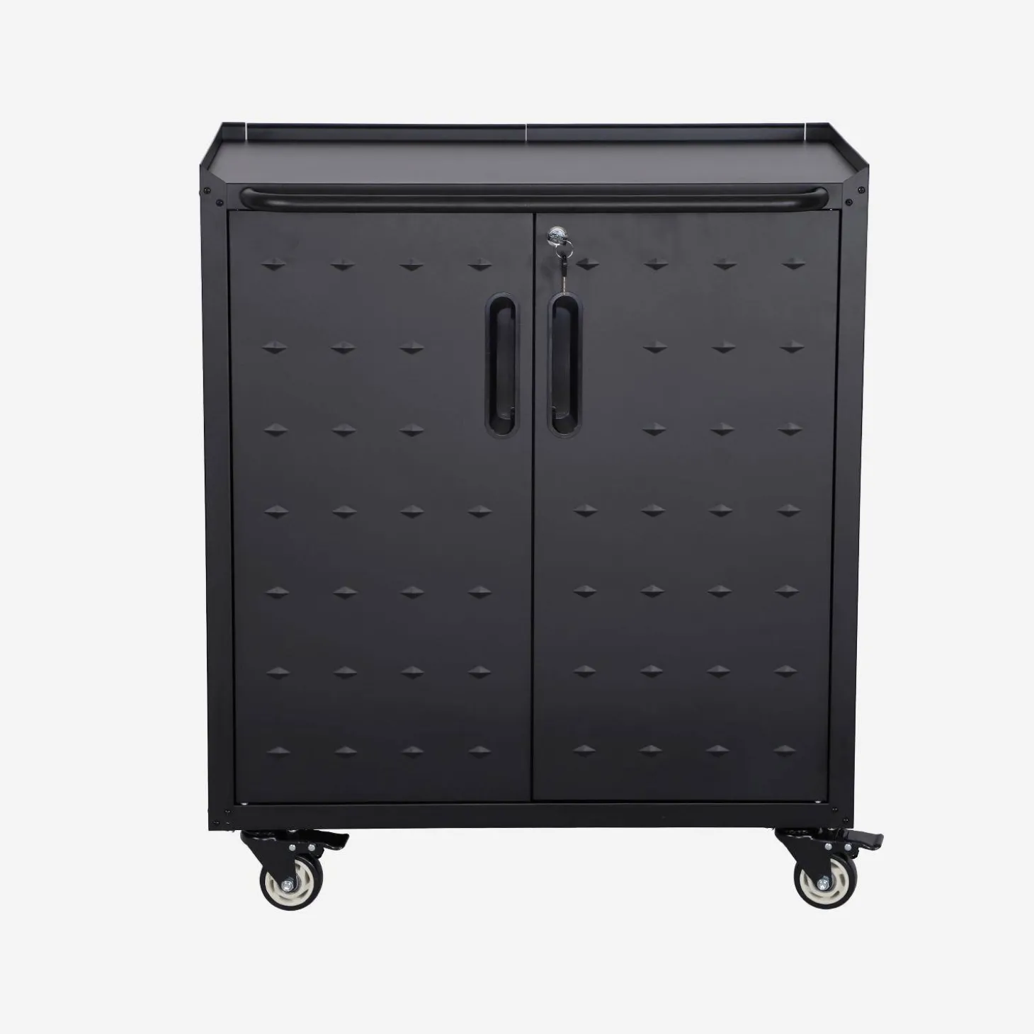 Armário baixo de armazenamento para garagem com 2 portas