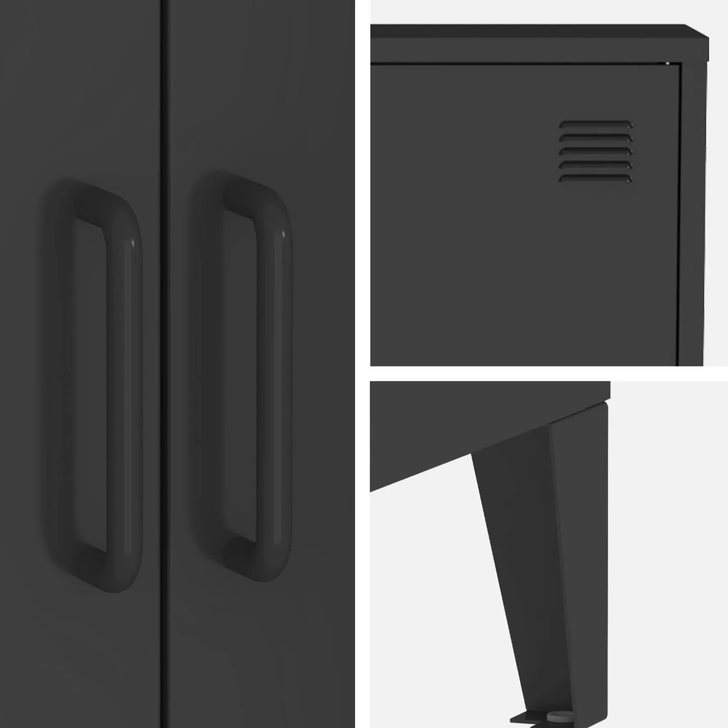 Armário industrial em metal de 2 portas