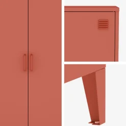 Armário industrial em metal de 2 portas