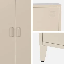 Armário industrial em metal de 2 portas