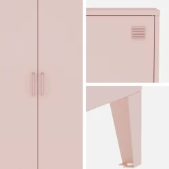 Armário industrial em metal de 2 portas