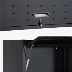 Armários altos de armazenamento para garagem, set de 2