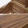 Baú de madeira para jardim 110L