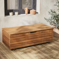 Baú de madeira para jardim 110L
