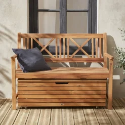 Baú de madeira para jardim 110L