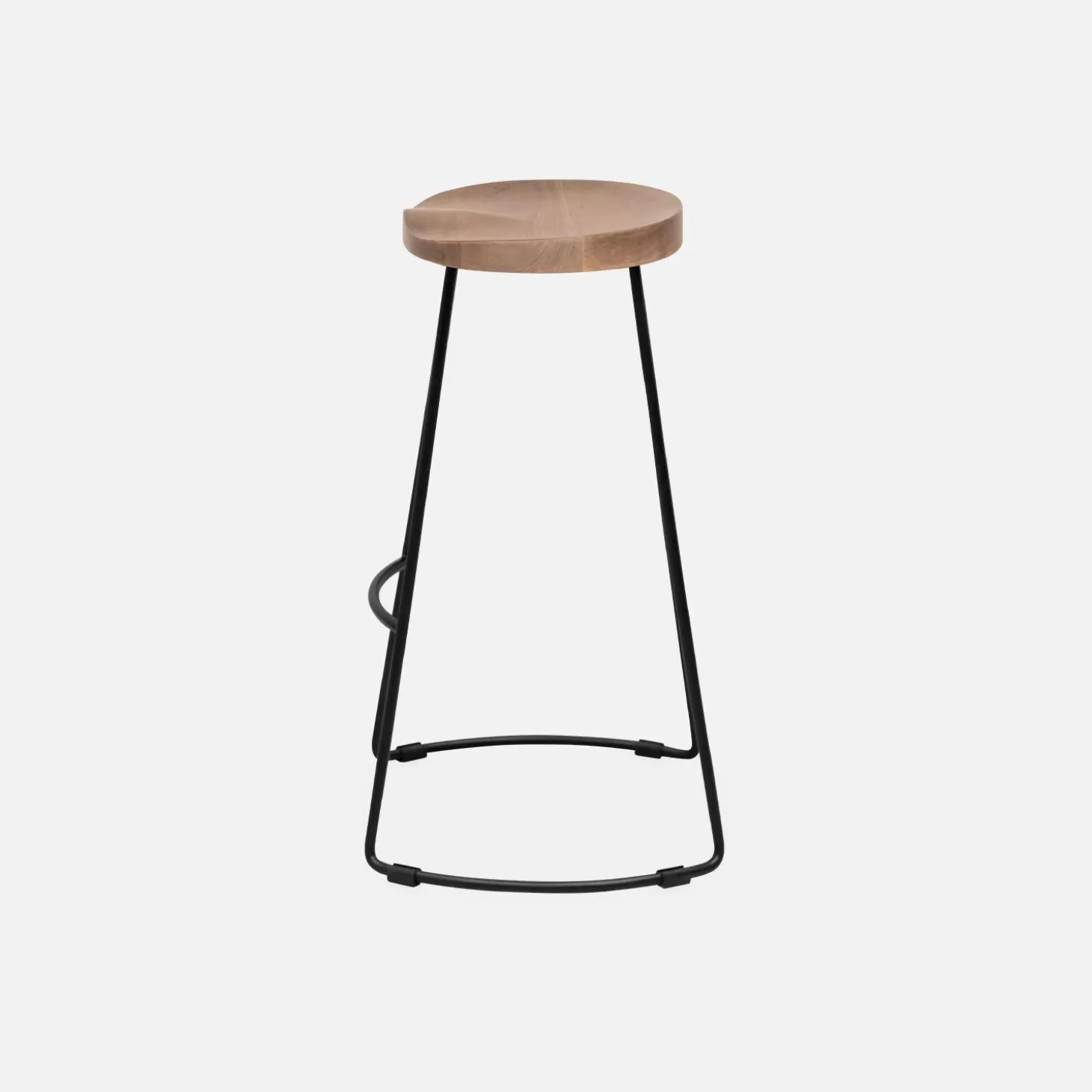 Banco alto de cozinha em madeira, 65cm, set de 4