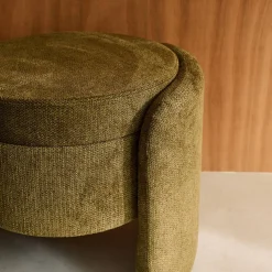 Banco baú contemporânea em tecido