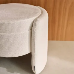 Banco baú contemporânea em tecido