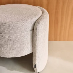 Banco baú contemporânea em tecido