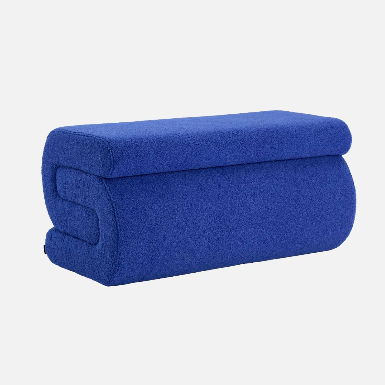 Banco design revestimento bouclé 1-2 lugares