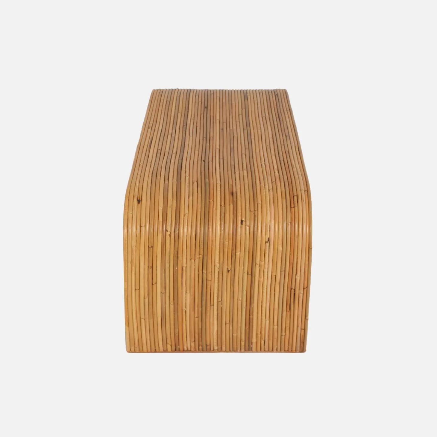 Banco e extremidade da cama em rotim natural, 100cm