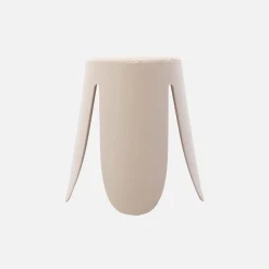 Banco empilhável em tecido bouclé, set de 4