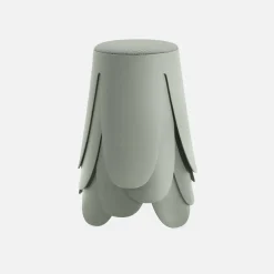 Banco empilhável em tecido bouclé, set de 4