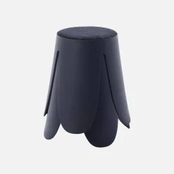 Banco empilhável em tecido bouclé, set de 2