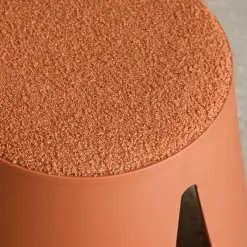 Banco empilhável infantil boucle texturizado, set de 2