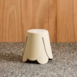 Banco empilhável infantil boucle texturizado, set de 2