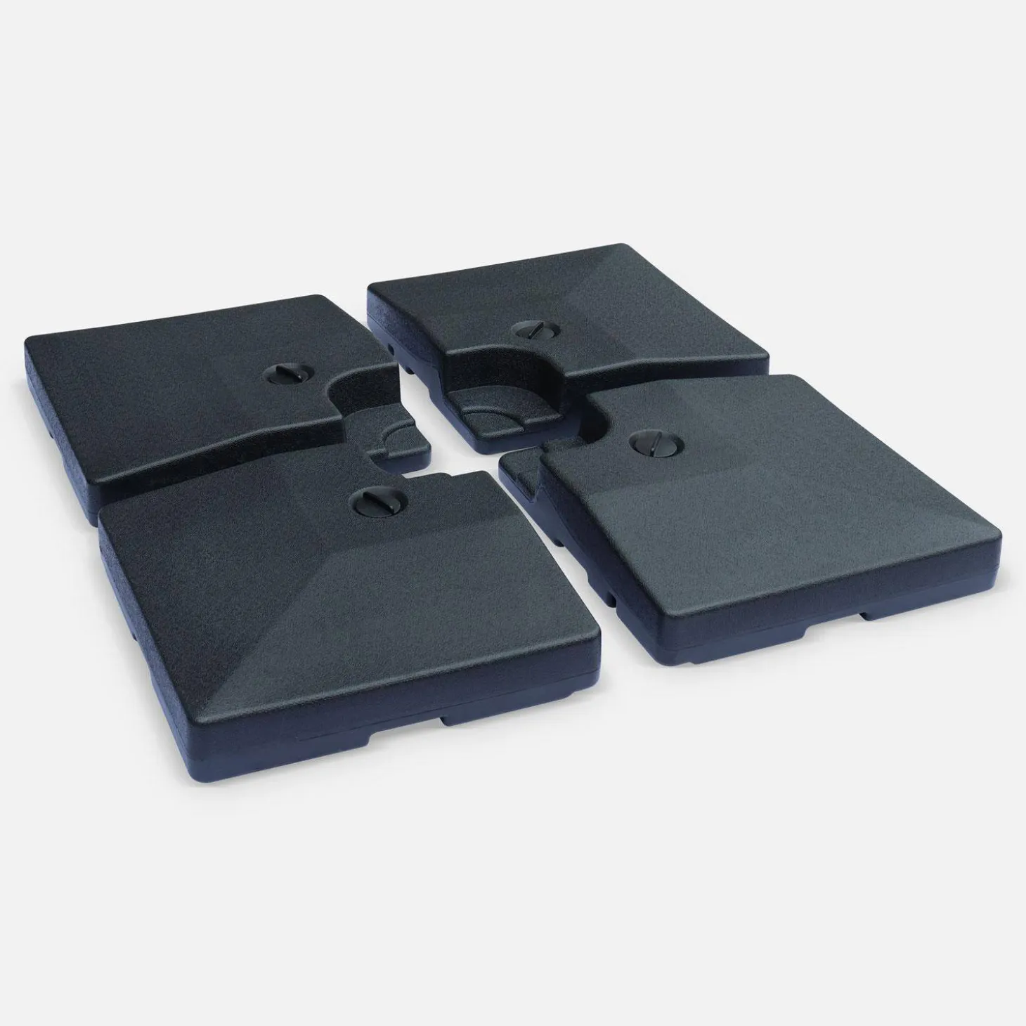 Base para guarda-sol, set de 4 placas