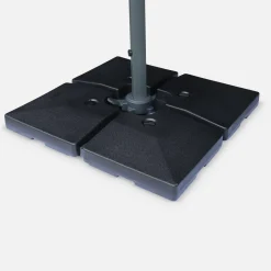 Base para guarda-sol, set de 4 placas