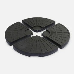 Base para guarda-sol, set de 4 placas