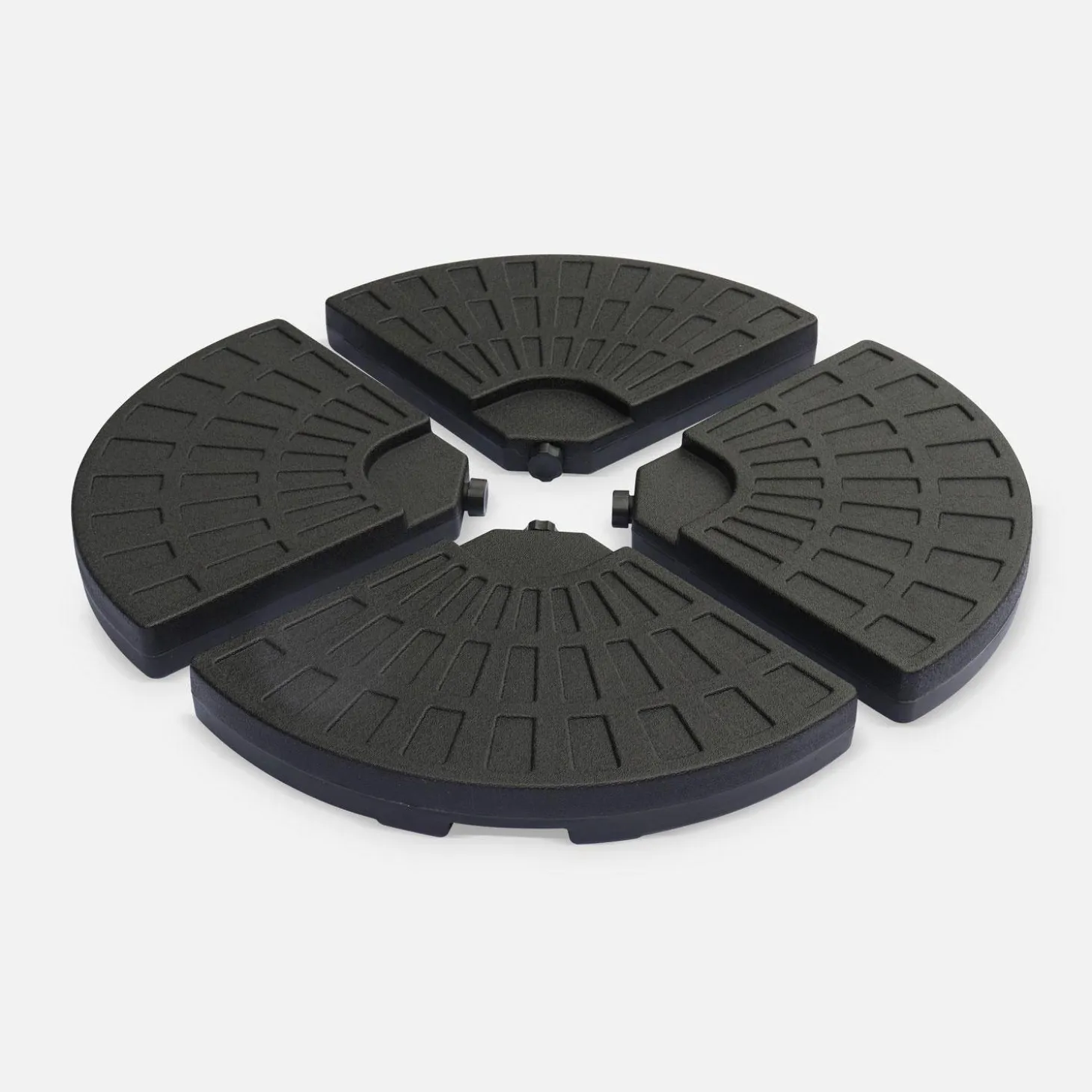 Base para guarda-sol, set de 4 placas