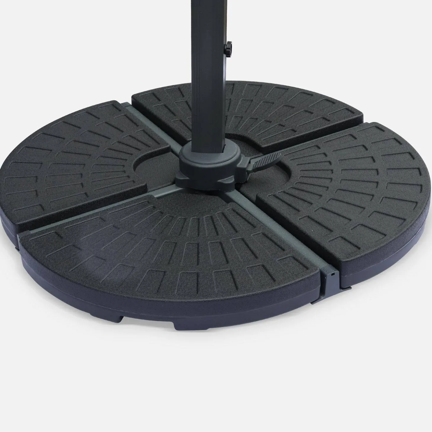 Base para guarda-sol, set de 4 placas